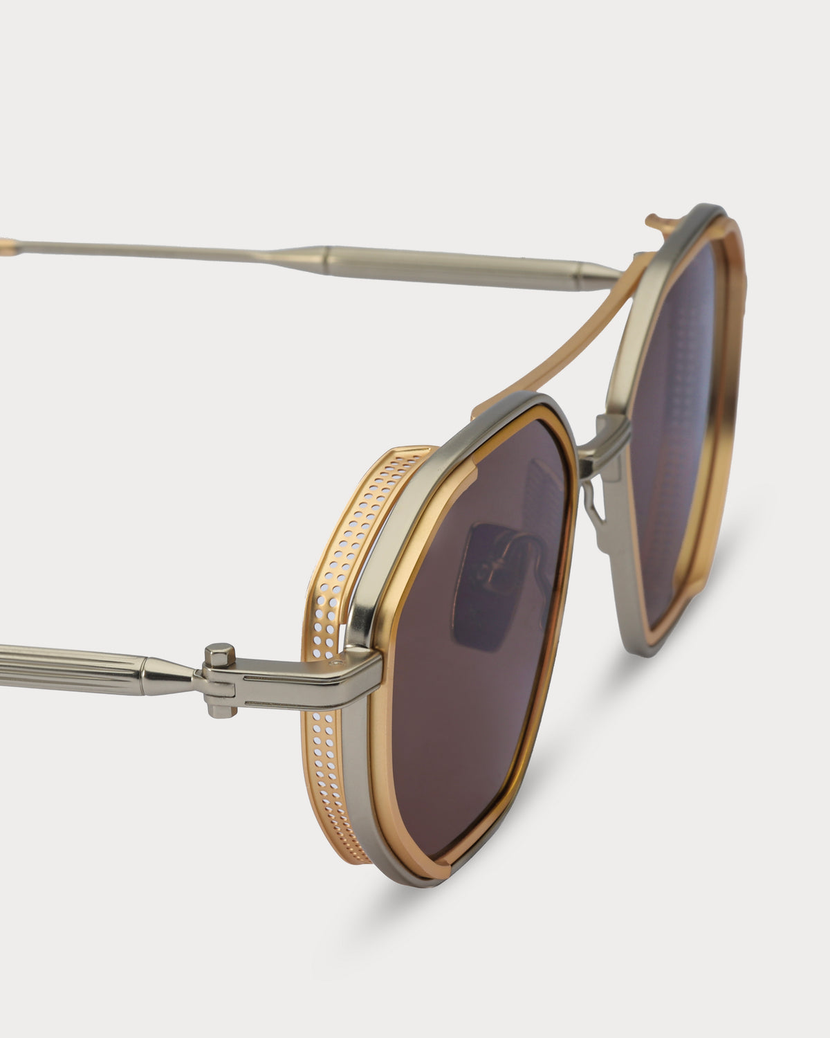 Sarri Casablanca Gunmetal Dark Havana metal sunglasses - view 3