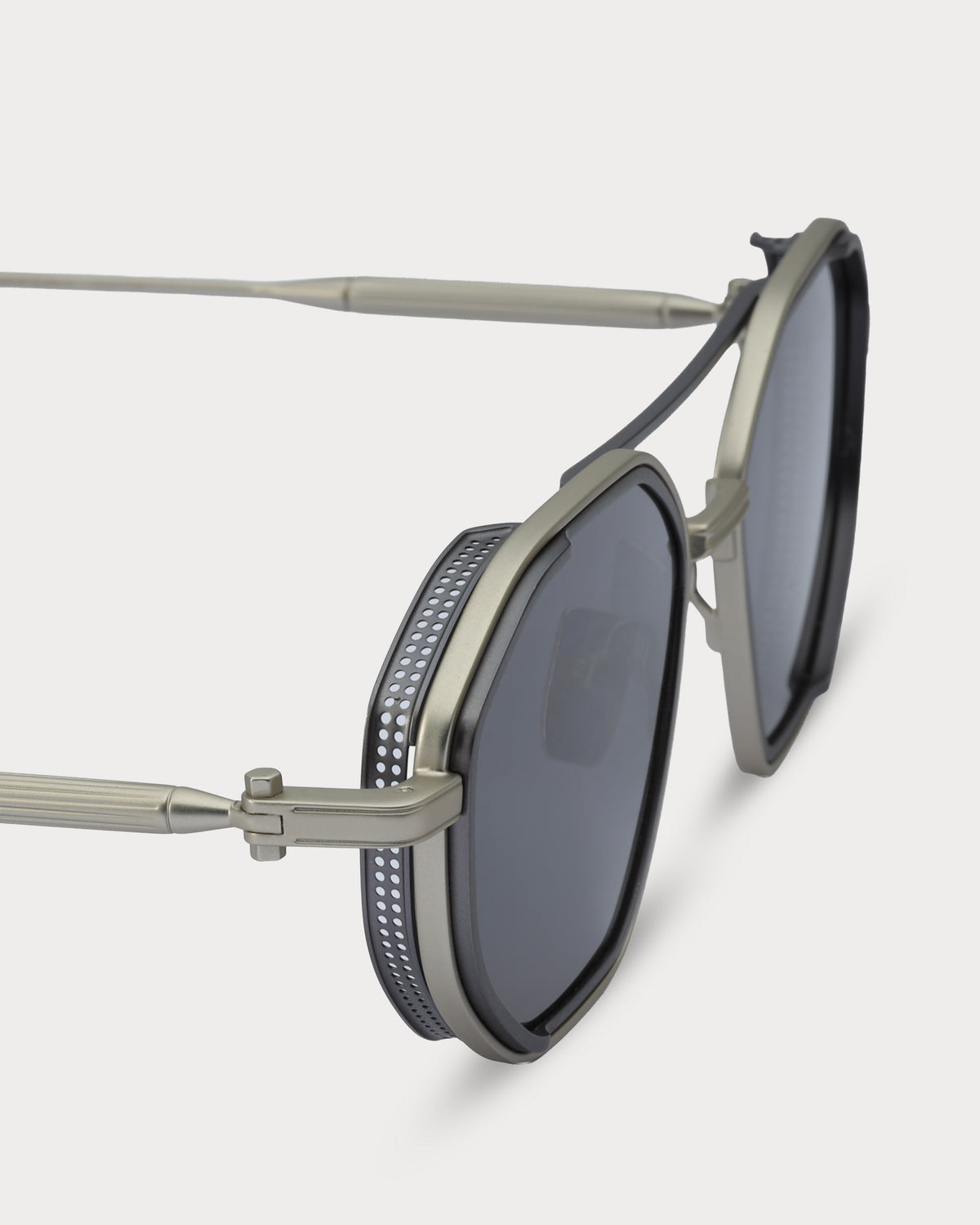 Sarri Casablanca Silver Eclipse Black metal sunglasses - view 3