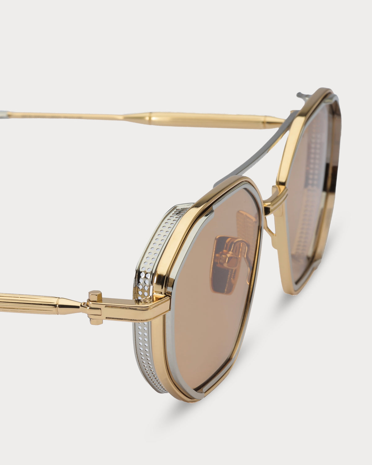 Sarri Casablanca Gunmetal Light Havana metal sunglasses - view 3