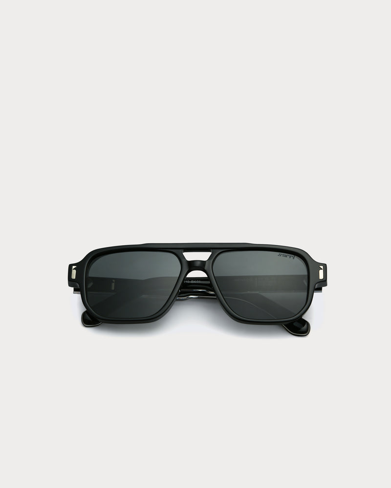 Sarri Monaco Eclipse Black Polarised acetate sunglasses