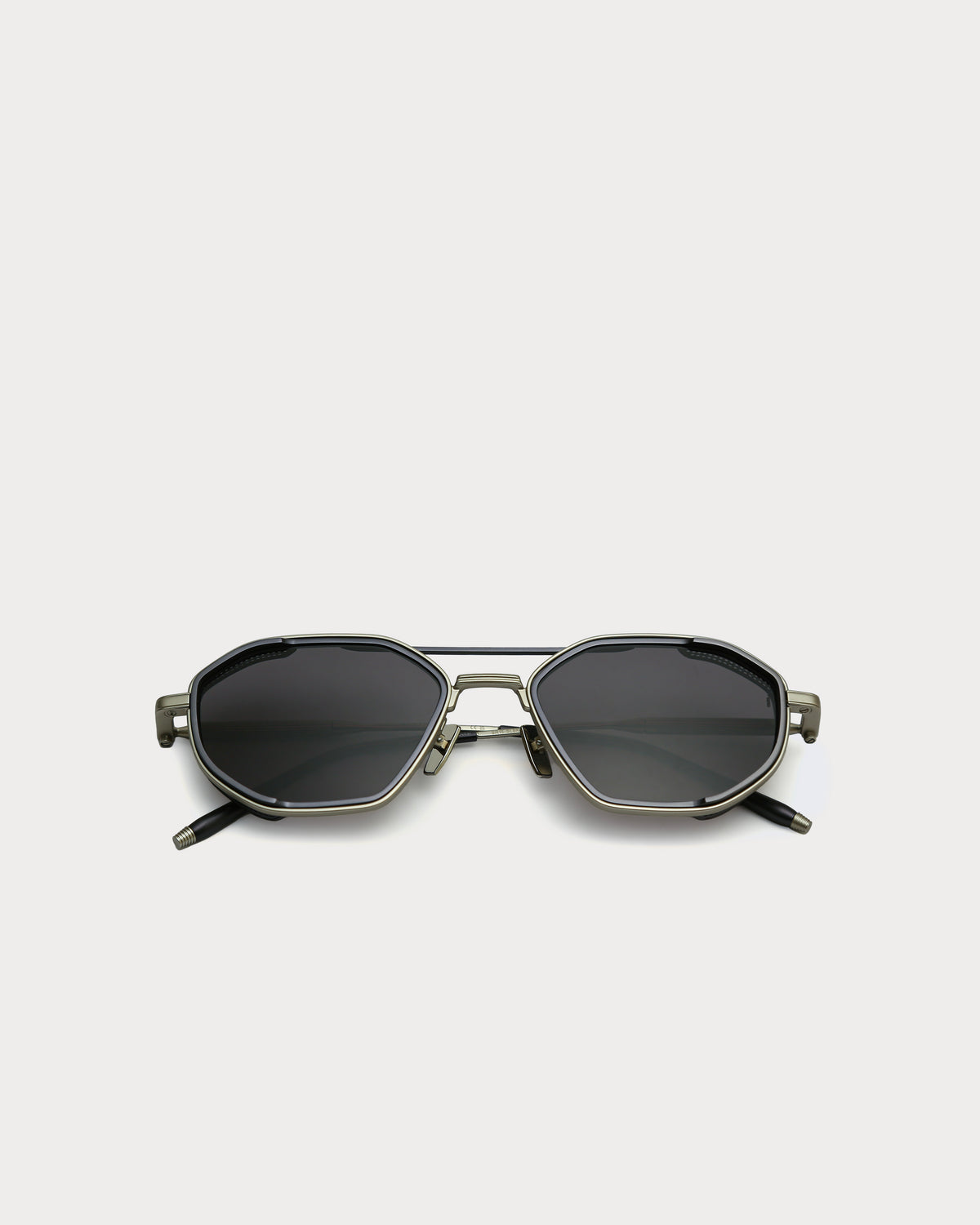 Sarri Casablanca Silver Eclipse Black metal sunglasses