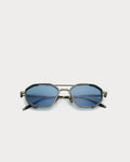 Sarri Casablanca Silver Ocean Blue metal sunglasses